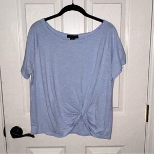 Sanctuary Light Blue Tie Detail Tee